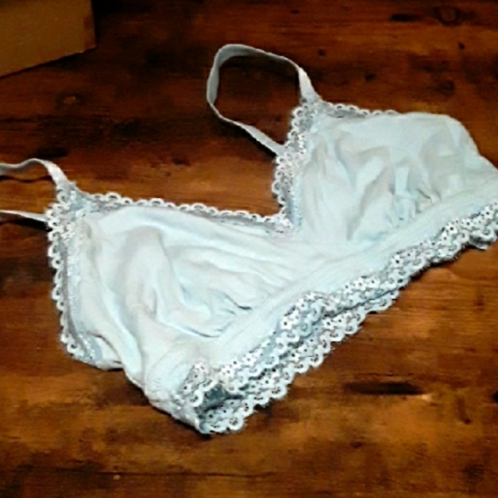 NWOT Serra Large Blue Lace Feminine And Beautiful Bralette